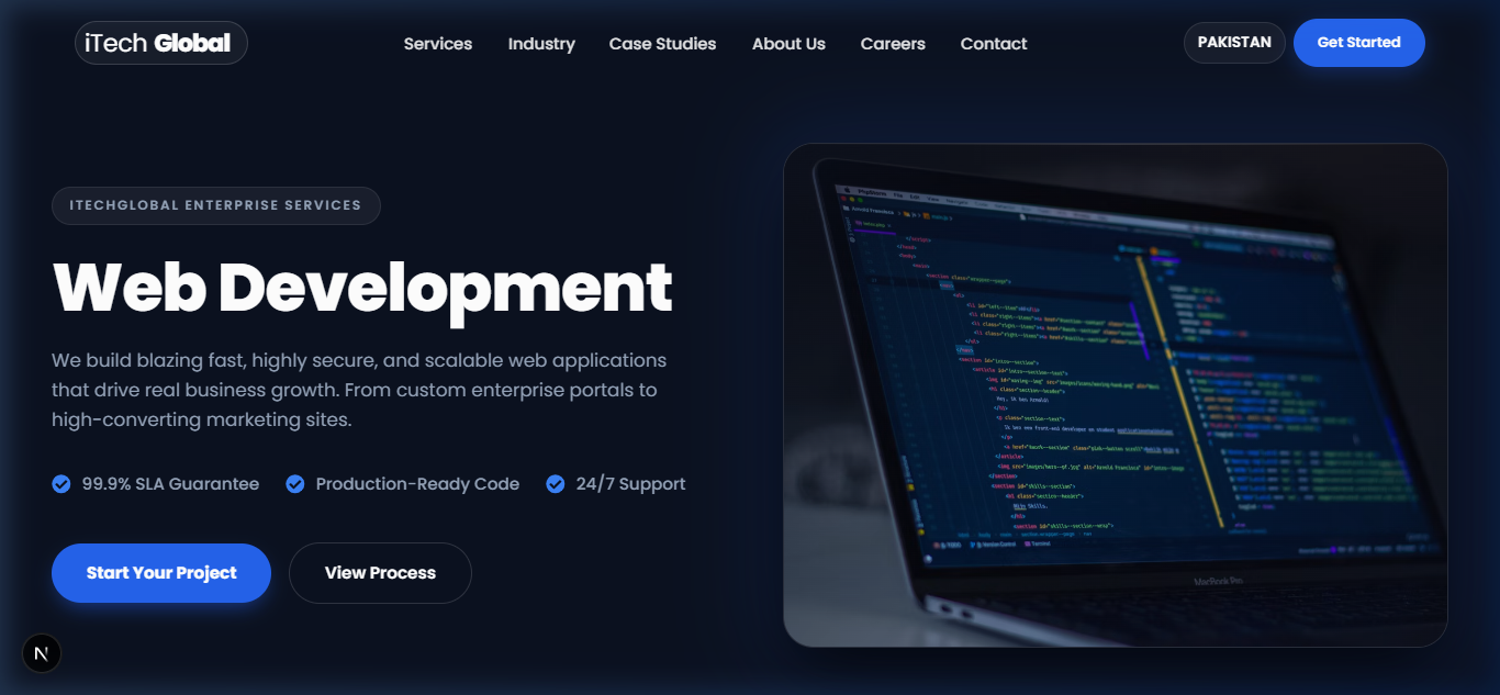 Web development company in Lahore – iTech Global software engineering team